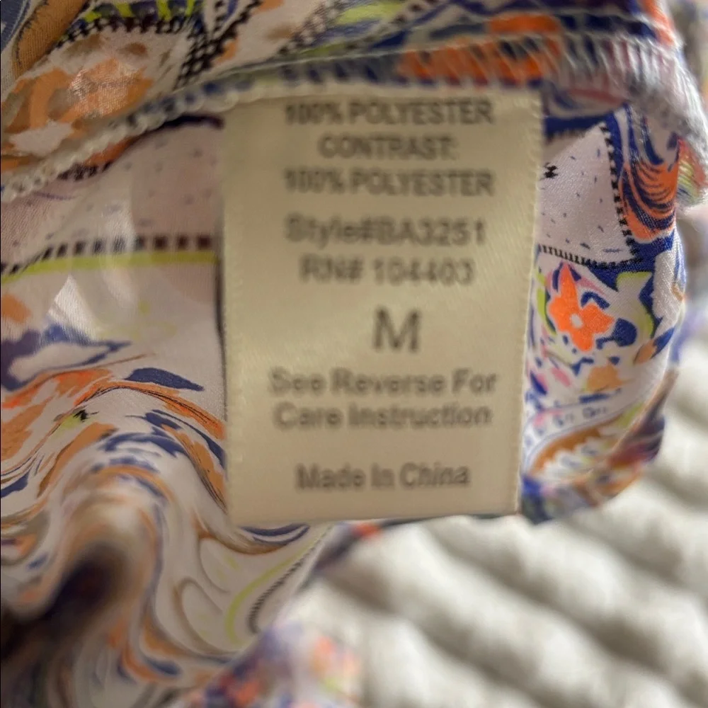 Blu Pepper Vibrant Paisley Print Top - Picture 3 of 3